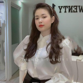 Áo Sơ Mi Trơn Chất Lụa Áo Sơ Mi Nữ Hot  <3