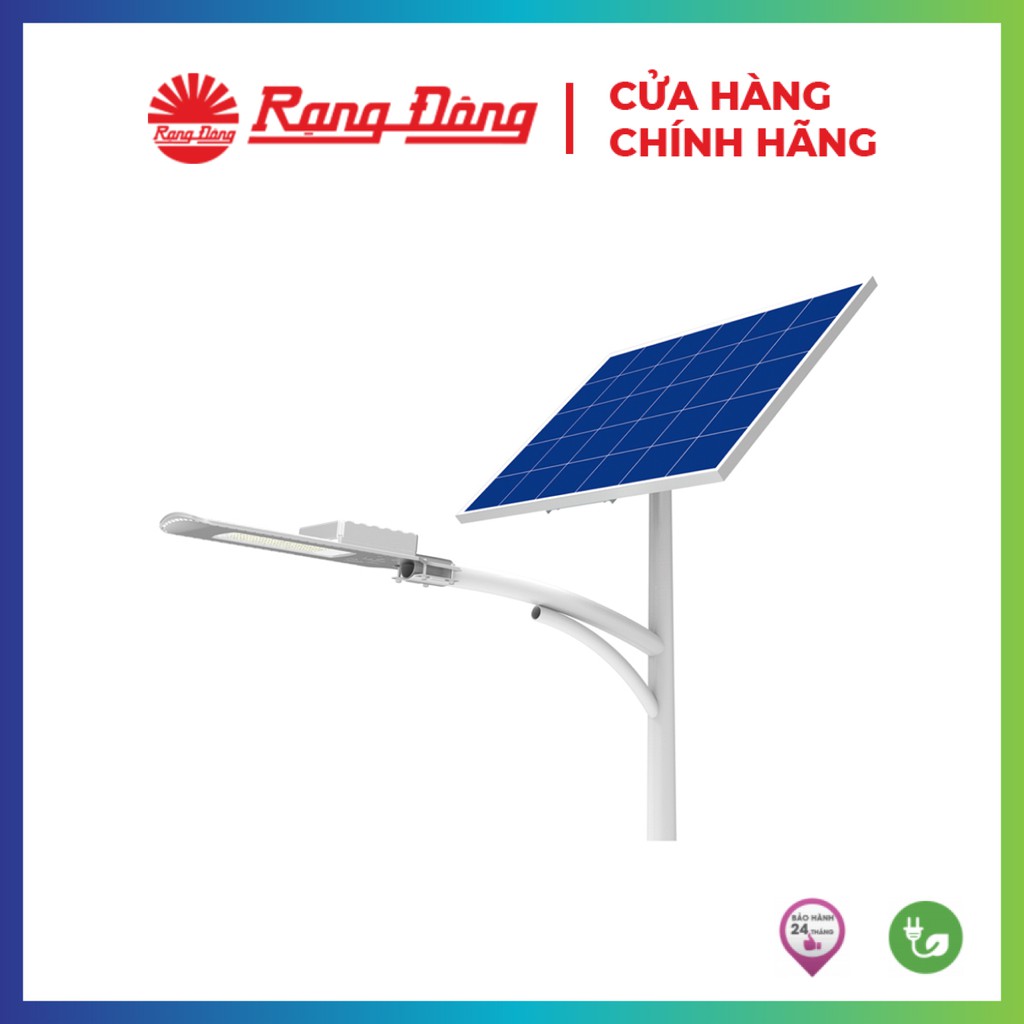 [Chính Hãng] Đèn năng lượng mặt trời chiếu sáng đường 50W Rạng Đông, tiết kiệm điện, độ bền cao, Model: CSD01.SL 50W