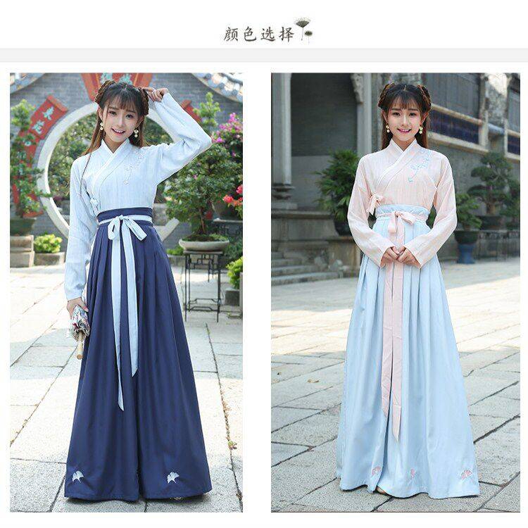 Bộ Hán phục cách tân phong cách Trung Hoa cổ điển thời trang mùa hè xinh xắn cho nữ | BigBuy360 - bigbuy360.vn