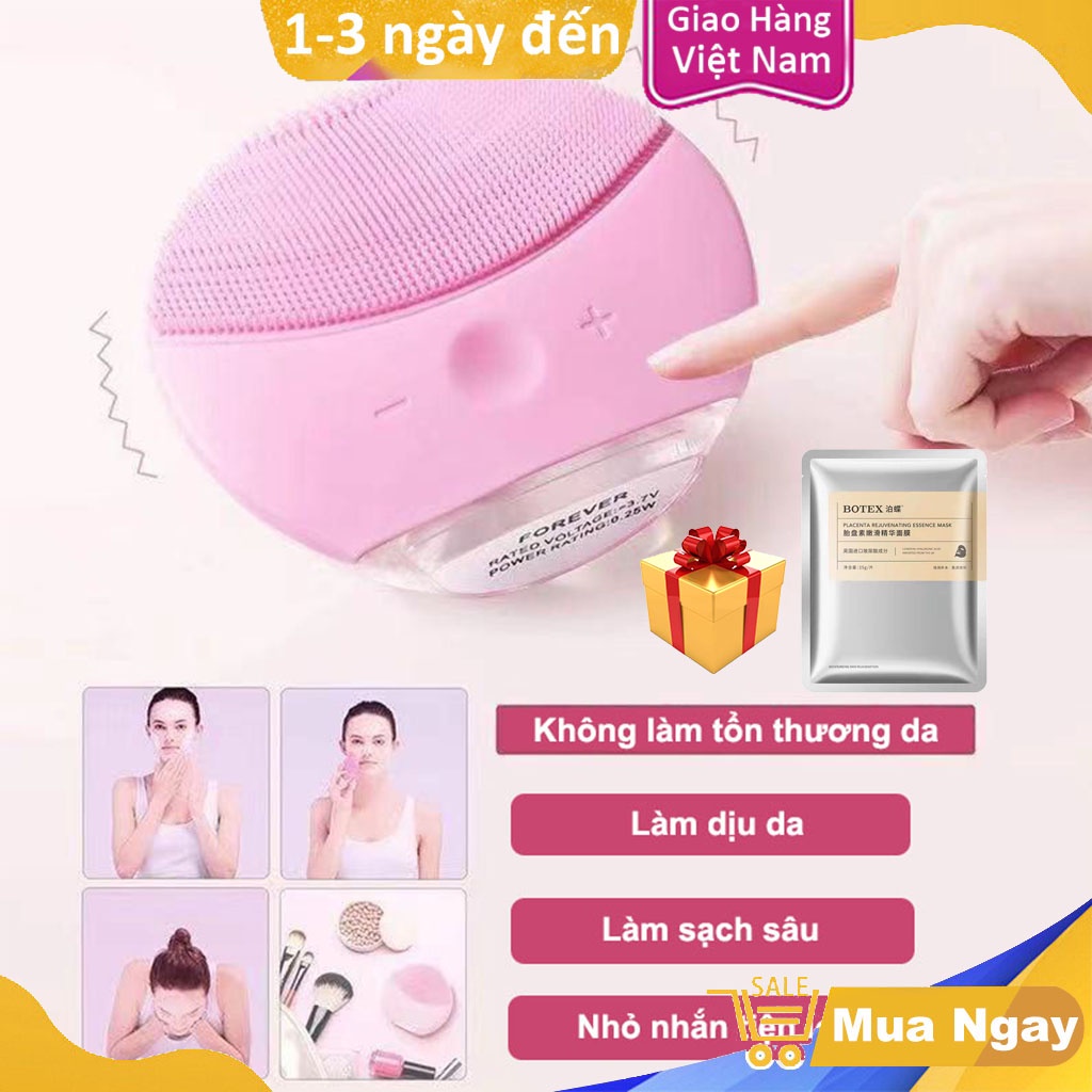 [TẶNG QUÀ] Máy Rửa Mặt Mini Forever Luna Mini 2, Máy Rung Cầm Tay Làm Sạch Sâu Dưới Da Mặt, Se Khít Lỗ Chân Lông