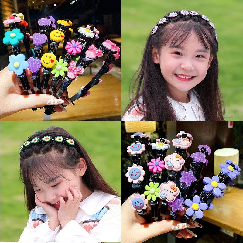Bờm tóc Hàn Quốc hoa quả đáng yêu, có kẹp giữ tóc cho bé