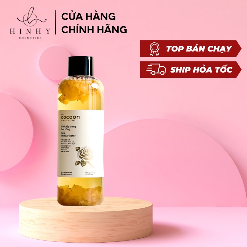 Tẩy trang hoa hồng Cocoon 500ml