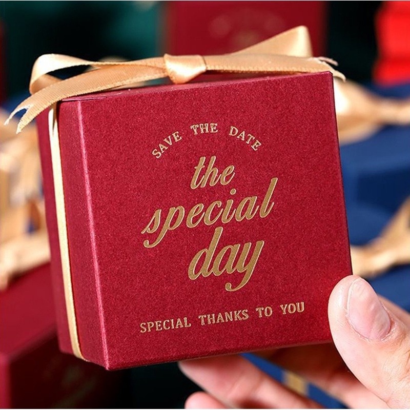 Hộp giấy kraft nhỏ đựng bánh cupcake làm quà tặng Valentine dễ thương