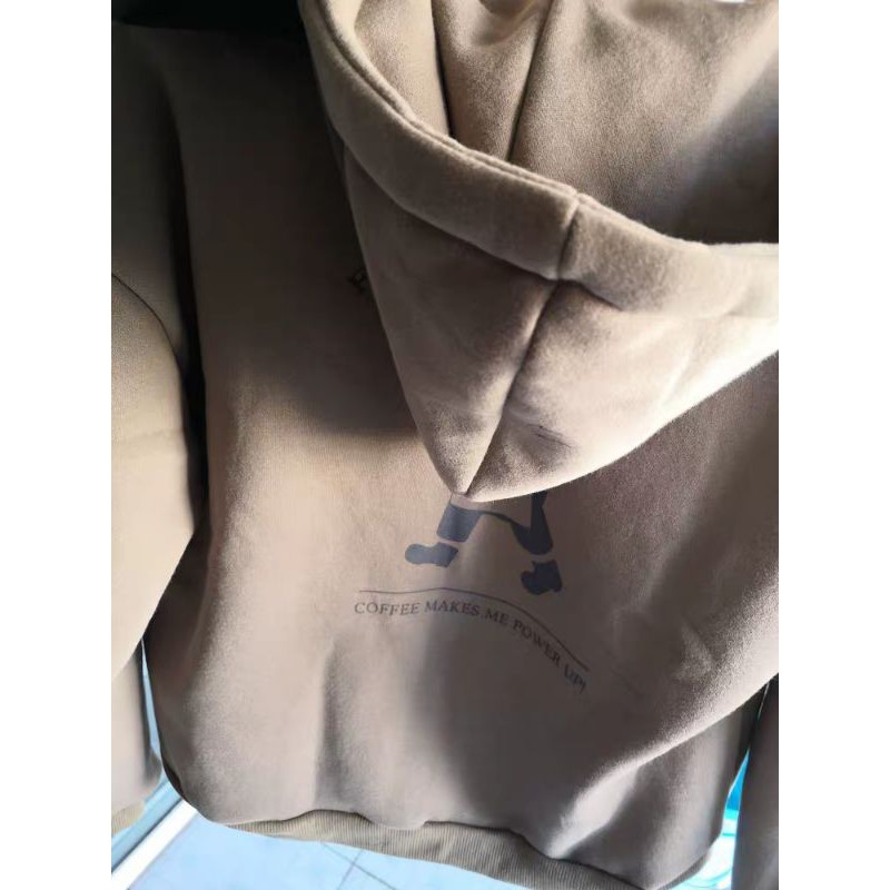 (sẵn nâu) áo khoác nỉ ulzzang dày dặn kèm hình thật | BigBuy360 - bigbuy360.vn