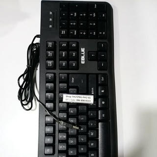 Bàn phím có dây EBLUE EKM045BK - Chuẩn USB - Cáp dài 1.6M