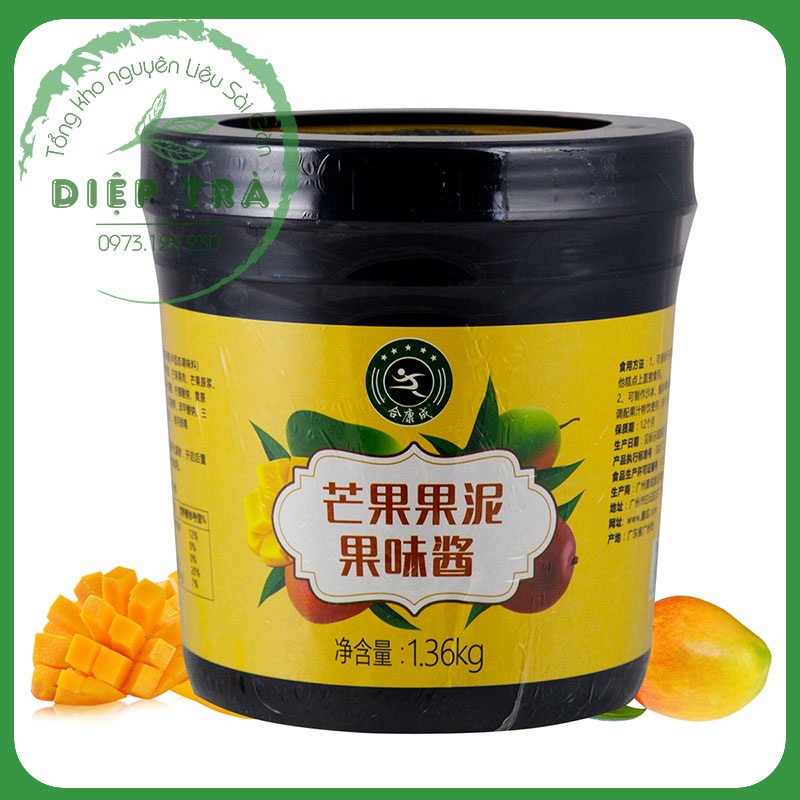 Mứt xoài người xanh Hekhang 1.36kg/hũ