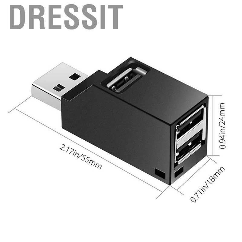 Bộ Chia 3 Cổng Usb 2.0 3 Trong 1 55x24 18mm