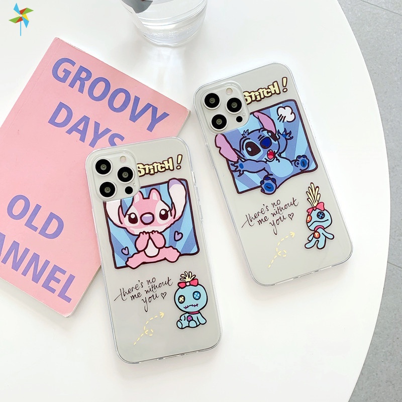 Casing Xiaomi Redmi K40 K30 K30i K20 Pro+ Zoom Note 9 5G 8T 8 7 6 5 4X 4 Mi POCO F3 S2 X2 F2 Pro F1 10 Lite Ultra 9T 8 Lite 6X A2 4G Cute Stitch Cartoon Transparent Silicone Soft Phone Case
