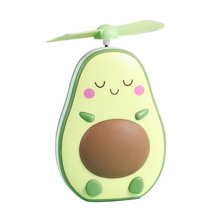 Quạt mini cầm tay quả bơ 3 in 1 Gương, đèn, quạt| ẢNH DO SHOP CHỤP| Q1