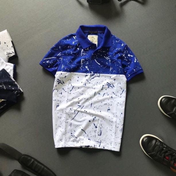 ALBUM 439 - ÁO THUN VNXK COTTON CỔ BÊ PHỐI MÀU RẰN RI