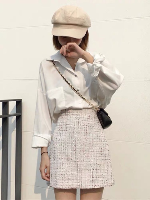 Chân váy dạ basic 2 màu