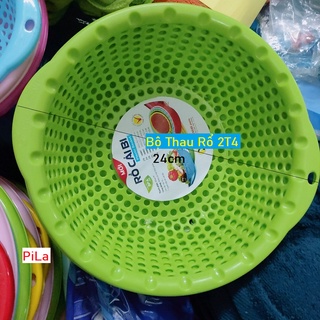 Bộ thau rổ đựng rau quả 24cm
