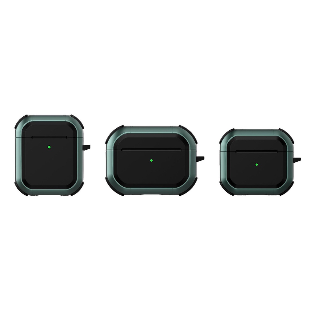 Vỏ Bảo Vệ Hộp Sạc Tai Nghe AirPods Pro 3 Chống Sốc Toàn Diện Có Móc Khóa Đèn LED Cho AirPod 3