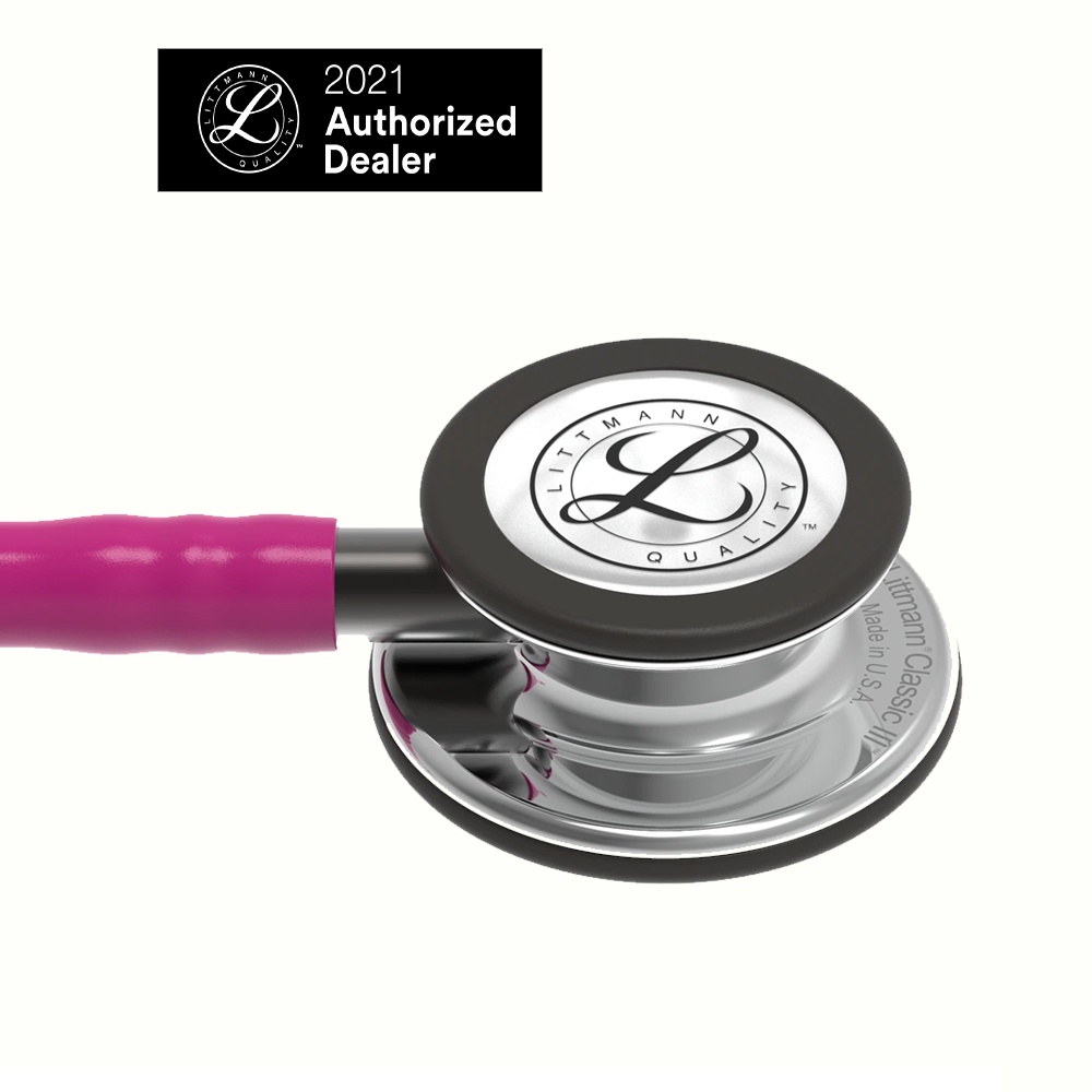 Ống nghe 3M Littmann Classic III, màu đỏ ,mâm xôi, mặt gương (raspberry) 27 inch, 5862