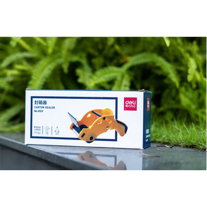 [HCM] Dụng cụ cắt băng dính chuyên dụng Deli 803 - Dụng cụ cắt băng keo dùng cho cuộn băng keo 100 yard