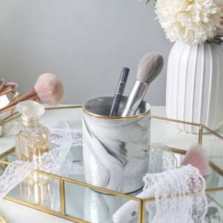 Lọ đựng cọ trang điểm bằng sứ