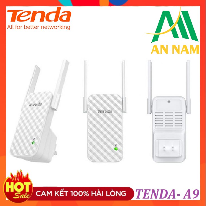 Bộ kích sóng wifi, tiếp nối sóng wifi Tenda A9 Tốc độ 300Mbps 2 Ăng ten