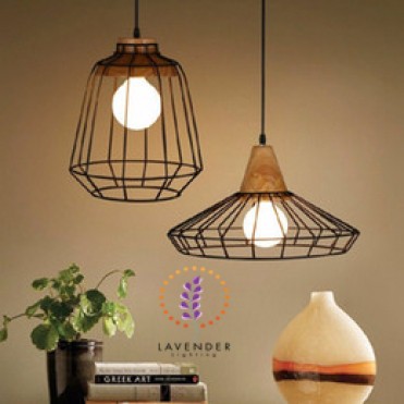 Đèn thả lồng sắt TH027