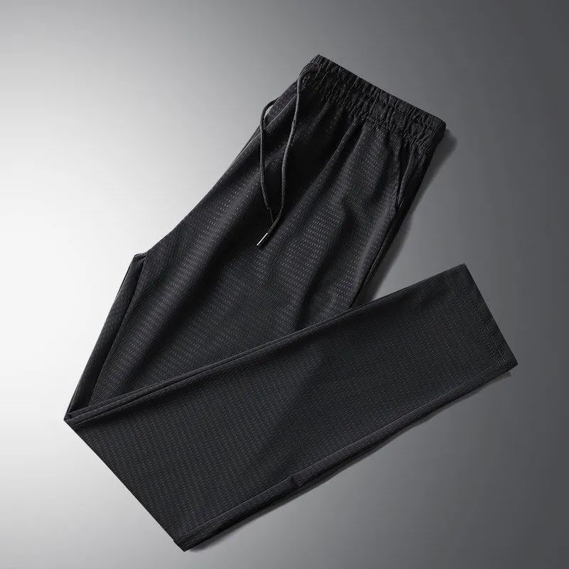 Quần Dài Vải Lụa Mát Mỏng Phối Lưới Nhanh Khô Cỡ Lớn Thời Trang Cho Nam | BigBuy360 - bigbuy360.vn