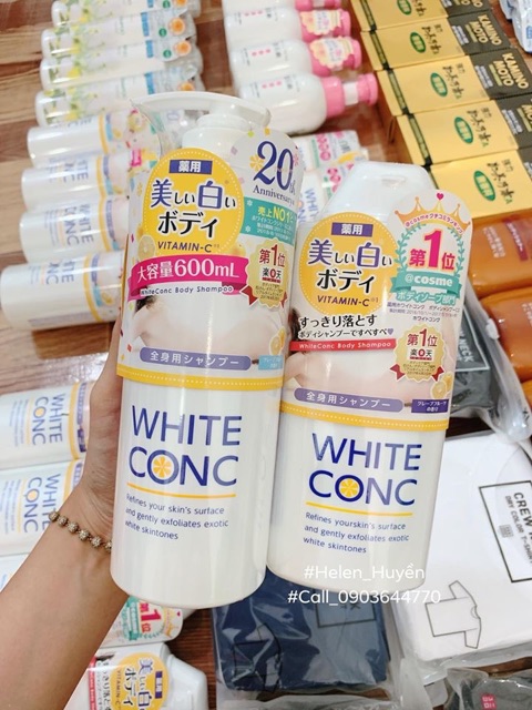 Sữa Tắm Trắng Da White Conc Shampo