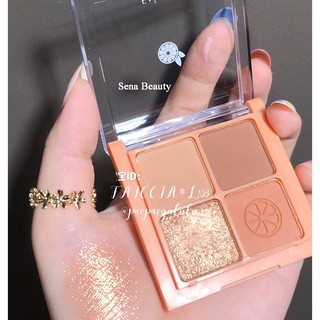 Bảng Phấn Mắt 4 Ô Faiccia Tím Trendy