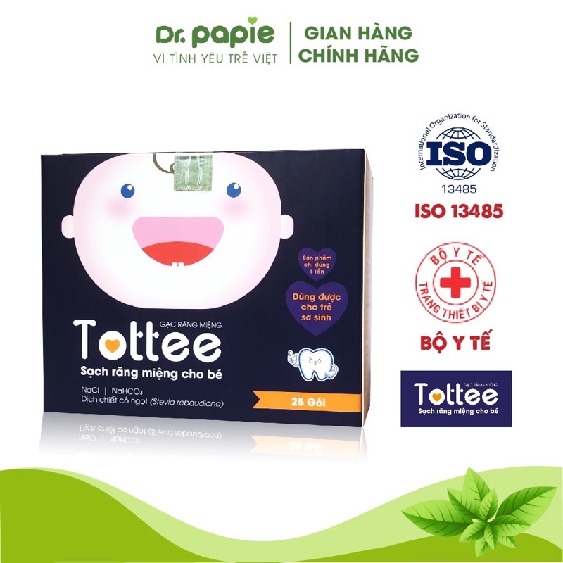 Dr Papie - Gạc rơ lưỡi Tottee làm sạch và ngăn ngừa các vấn đề răng miệng