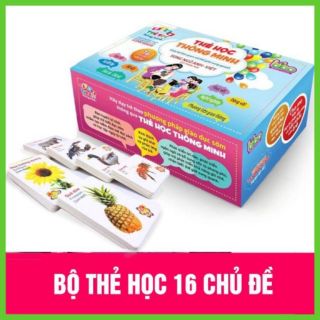Bộ thẻ học thông minh 16 chủ đề tiếng anh tiếng việt cho bé - DC7