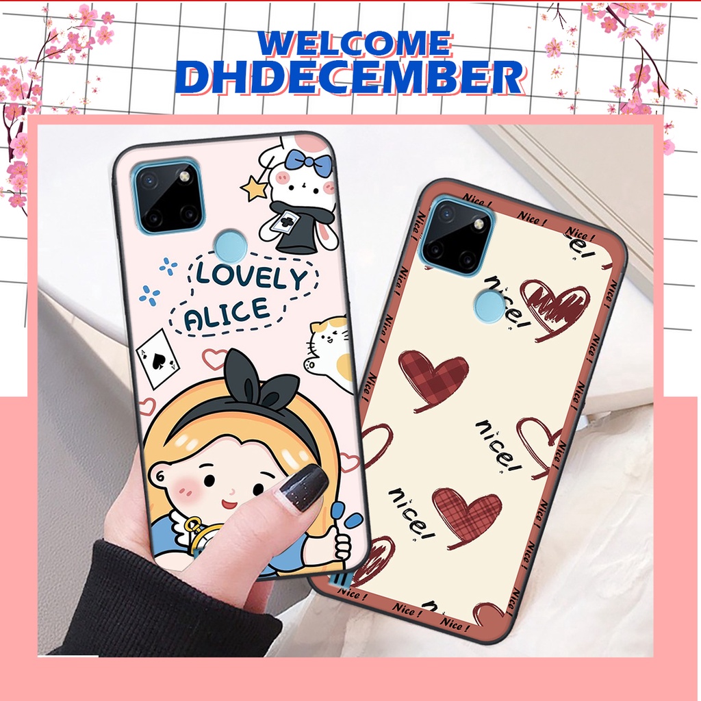 Ốp lưng Realme C21Y in hình nice ,good luck happy ốp xinh viền dẻo đẹp chất