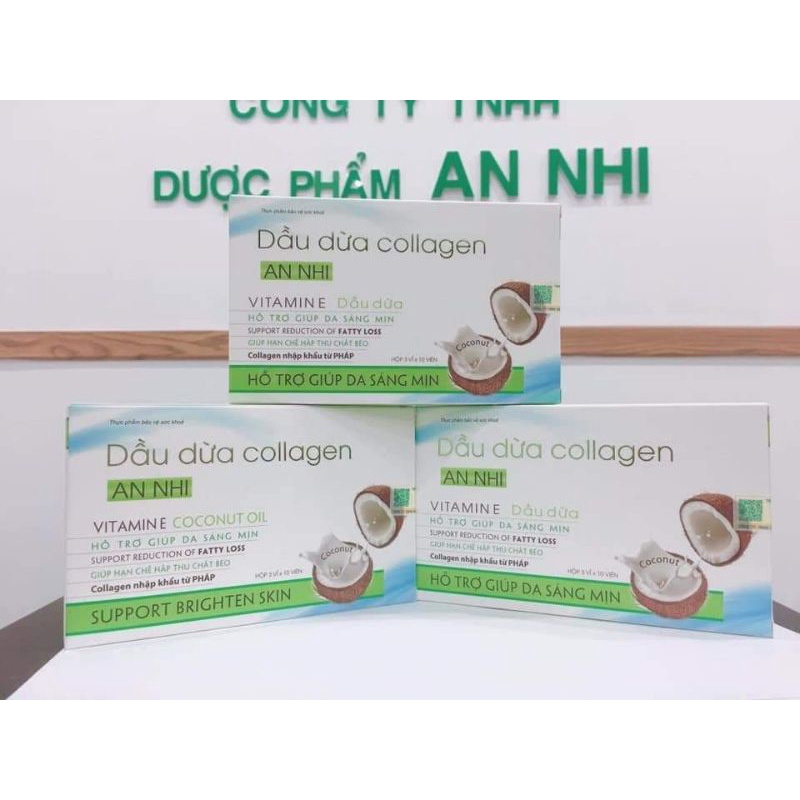 Dầu dừa Collagen - hỗ trợ đẹp da, hạn chế hấp thu chất béo | BigBuy360 - bigbuy360.vn