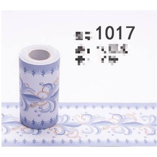 10m x 10cm dán viền tường trang trí xoắn xanh dương
