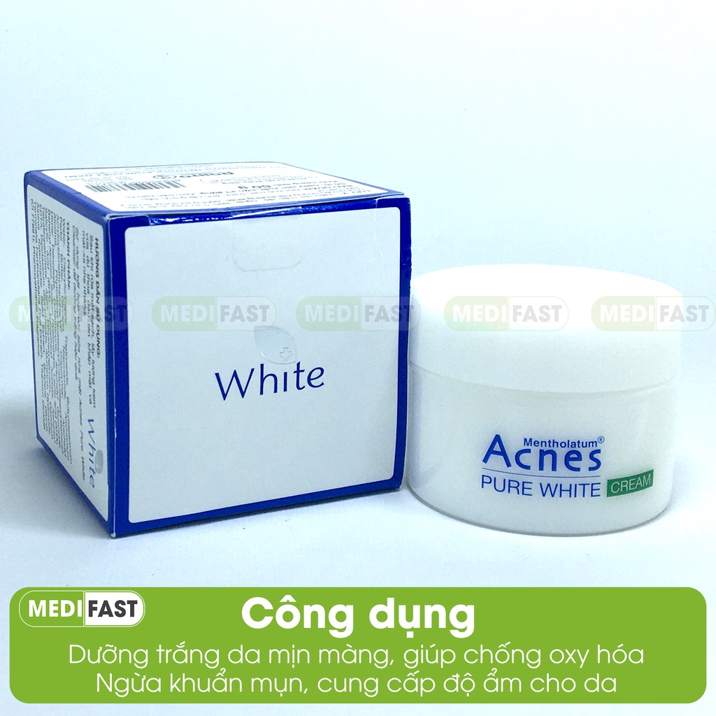 Viên uống trắng da DHC Adlay kết hợp kem Acnes Pure White và sữa rửa mặt trắng da hadalabo giúp đẹp da, ngăn ngừa mụn