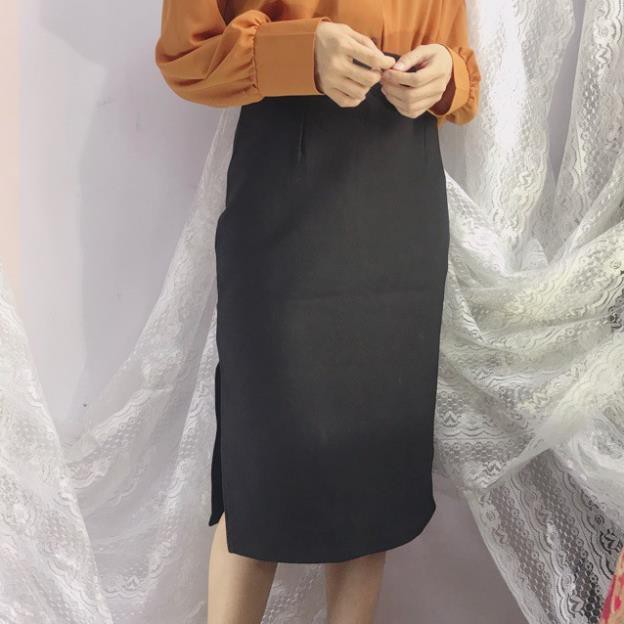 12.12 Xả - [Có size eo <76cm] Chân váy bút chì xẻ 2 tà thun co giãn mạnh DÀI 63CM Y88 ' 2021 . ᴬ : | BigBuy360 - bigbuy360.vn