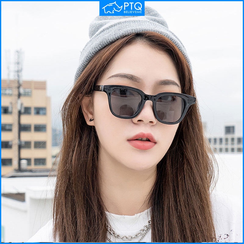 Kính Mát Gọng Vuông Trong Suốt Phong Cách retro Cho Nam Và Nữ