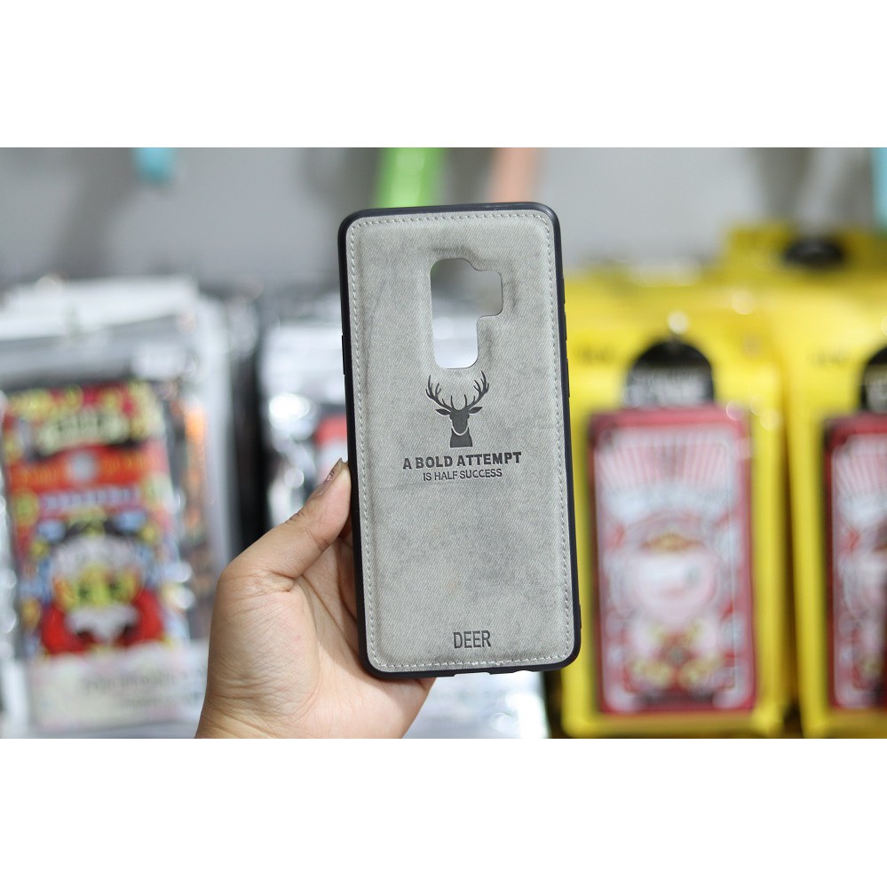 [Freeship toàn quốc từ 50k] ỐP LƯNG SAMSUNG GALAXY S9 , S9 PLUS ỐP TPU VẢI JEAN KHẮC NAI CAO CẤP