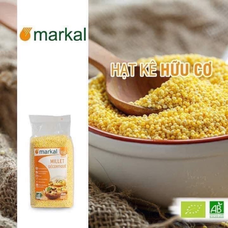 Hạt kê tách vỏ hữu cơ Markal gói 500gr
