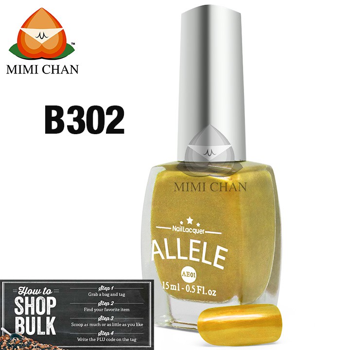 Các Màu Vàng Quý Phái, Kim Tuyến, Bạc, Nhũ Sơn Móng Tay Allele - AE01 Chai 15ml, Tone Màu Không Độc Hại