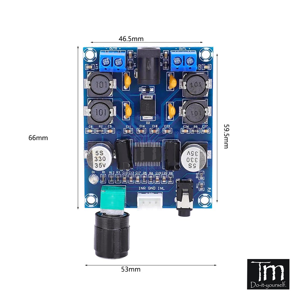 Mạch Loa Khuếch Đại Âm Thanh 45W + 45W TPA3118D2 HIFI 2.0 (XH-M312)