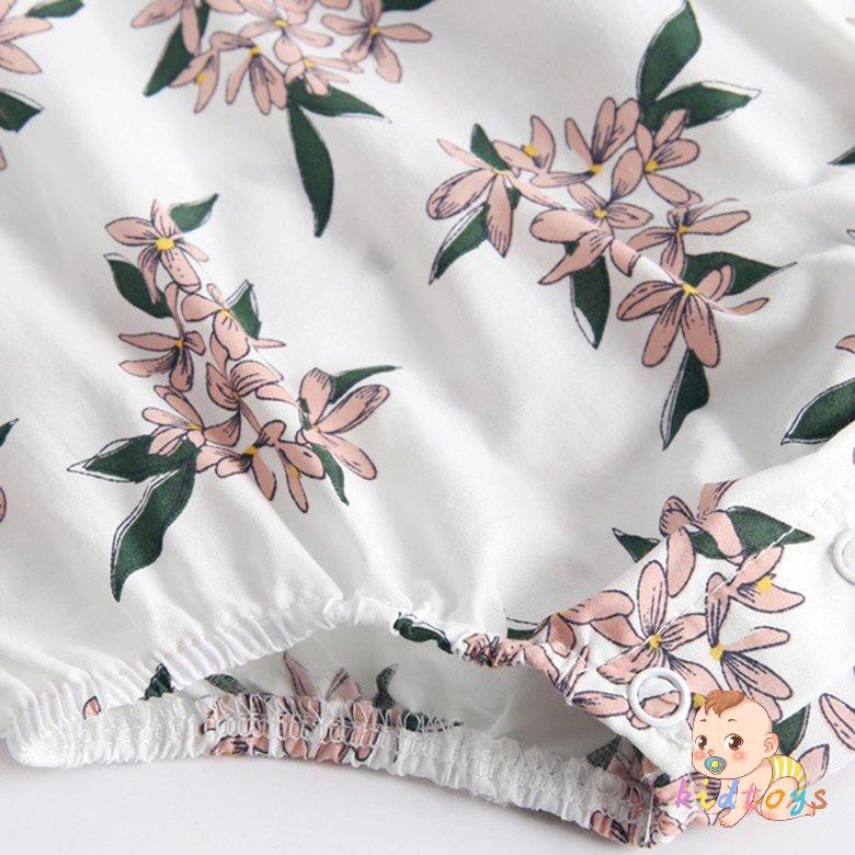 Jumpsuit Sát Nách Hoạ Tiết Hoa Màu Hồng Cho Bé Brs7046