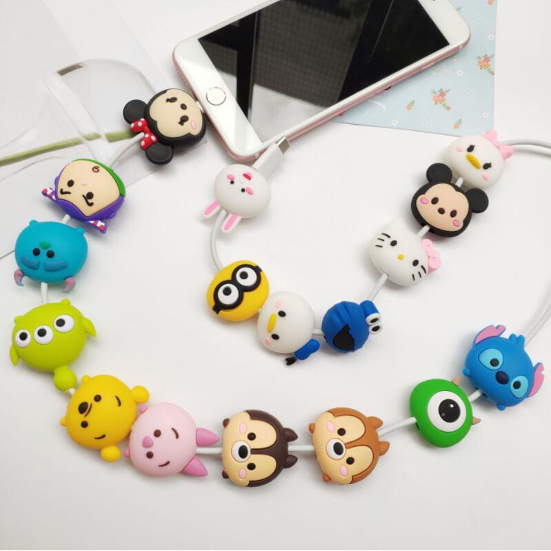 Đầu Bảo Vệ Cáp Sạc usb Hình Thú Đáng Yêu Cho iphone / samsung android