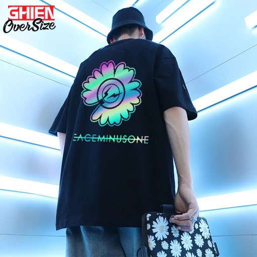HOT- Áo Thun G-Dragon PEACEMINUSONE Oversize Tay Lỡ Phản Quang 7 Màu M/XL - áo cực chât