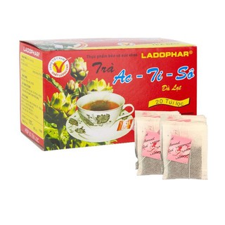Trà Actiso Ladophar hộp 20 túi lọc giúp thanh nhiệt, mát gan, tốt cho sức khỏe cả gia đình