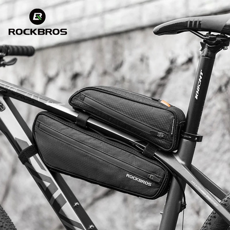 Rockbros Túi Đựng Đồ Hình Tam Giác Gắn Xe Đạp Leo Núi Kèm 2 Túi Đựng Đồ Tiện Dụng