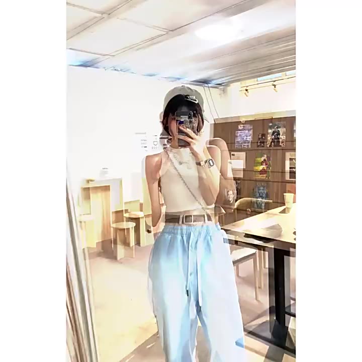 Porozi Áo croptop Hai Dây Nhỏ Màu Kem Ngọt Ngào Cho Nữ | BigBuy360 - bigbuy360.vn