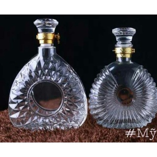 Combo 2 bình thủy tinh đựng rượu 700ml, bình đựng rượu xo 700ml,