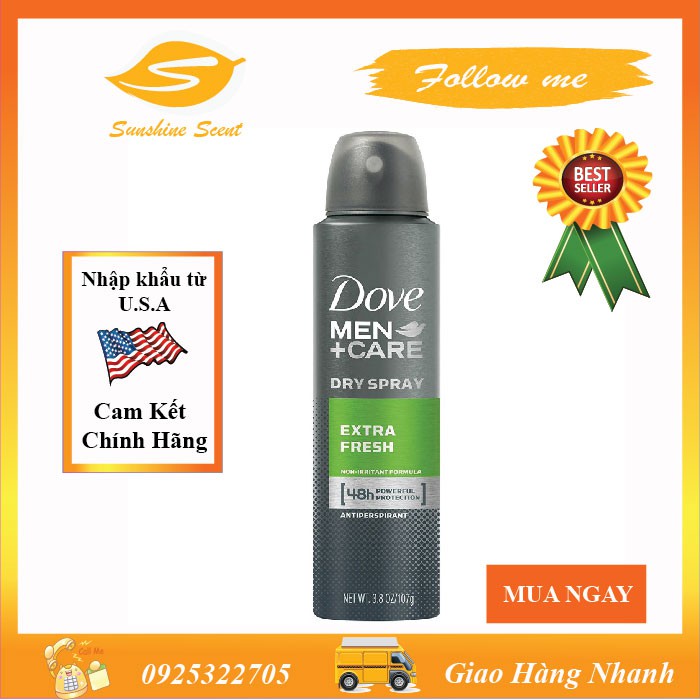 XỊT KHỬ MÙI DOVE MEN CARE