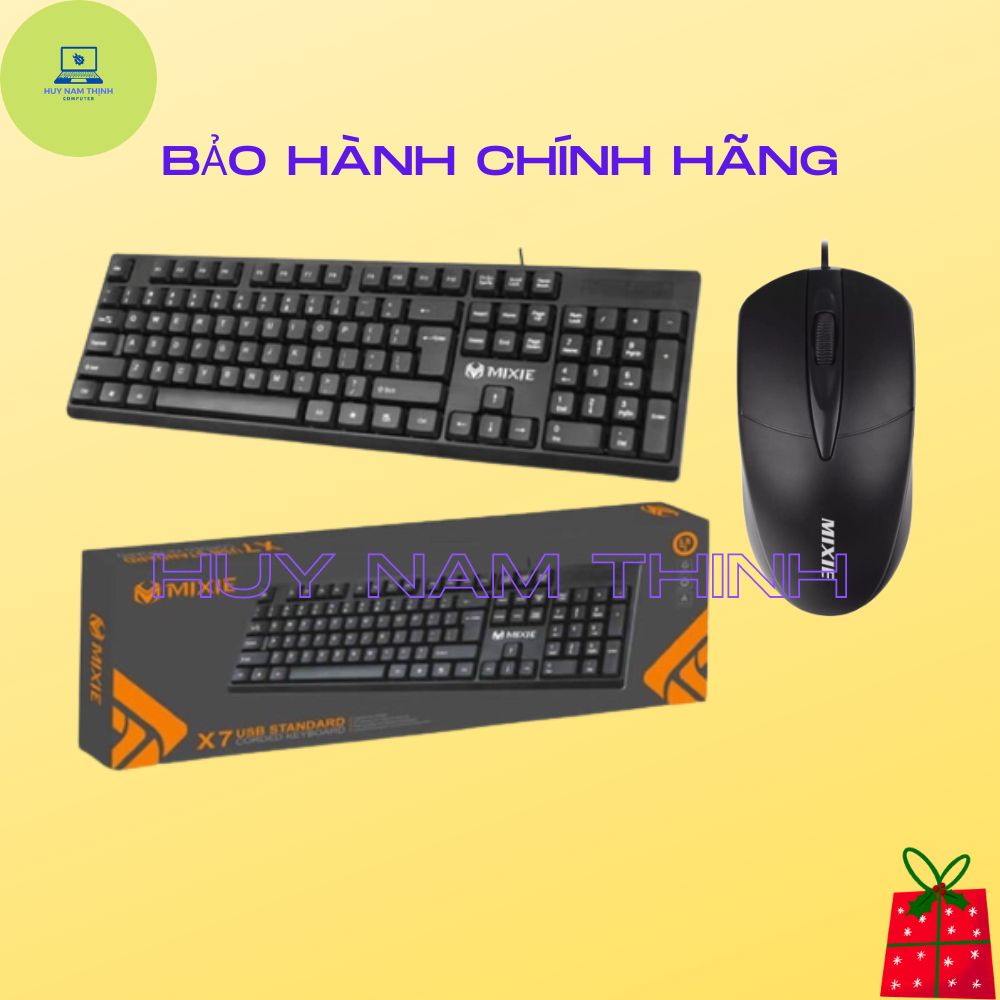 Phím chuột có dây MIXIE X70 siêu bền độ nhạy cao bấm êm hàng chính hãng
