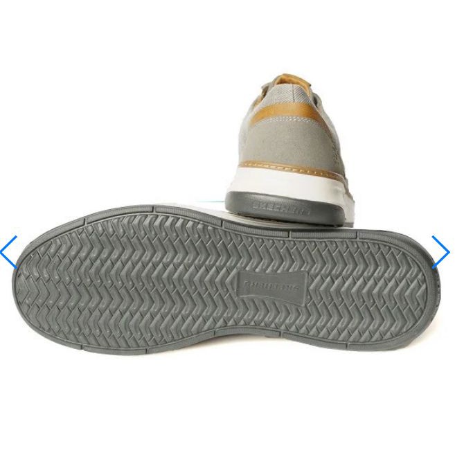 GIÀY SKECHER NAM NGOẠI CỠ, DÂY BUỘC, GHI VIỀN NÂU - GL69