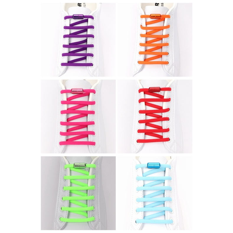 Dây Giày Không Cần Buộc Nhanh Hình Bán Nguyệt Bằng Nhôm Cho Trẻ Em Và Người Lớn