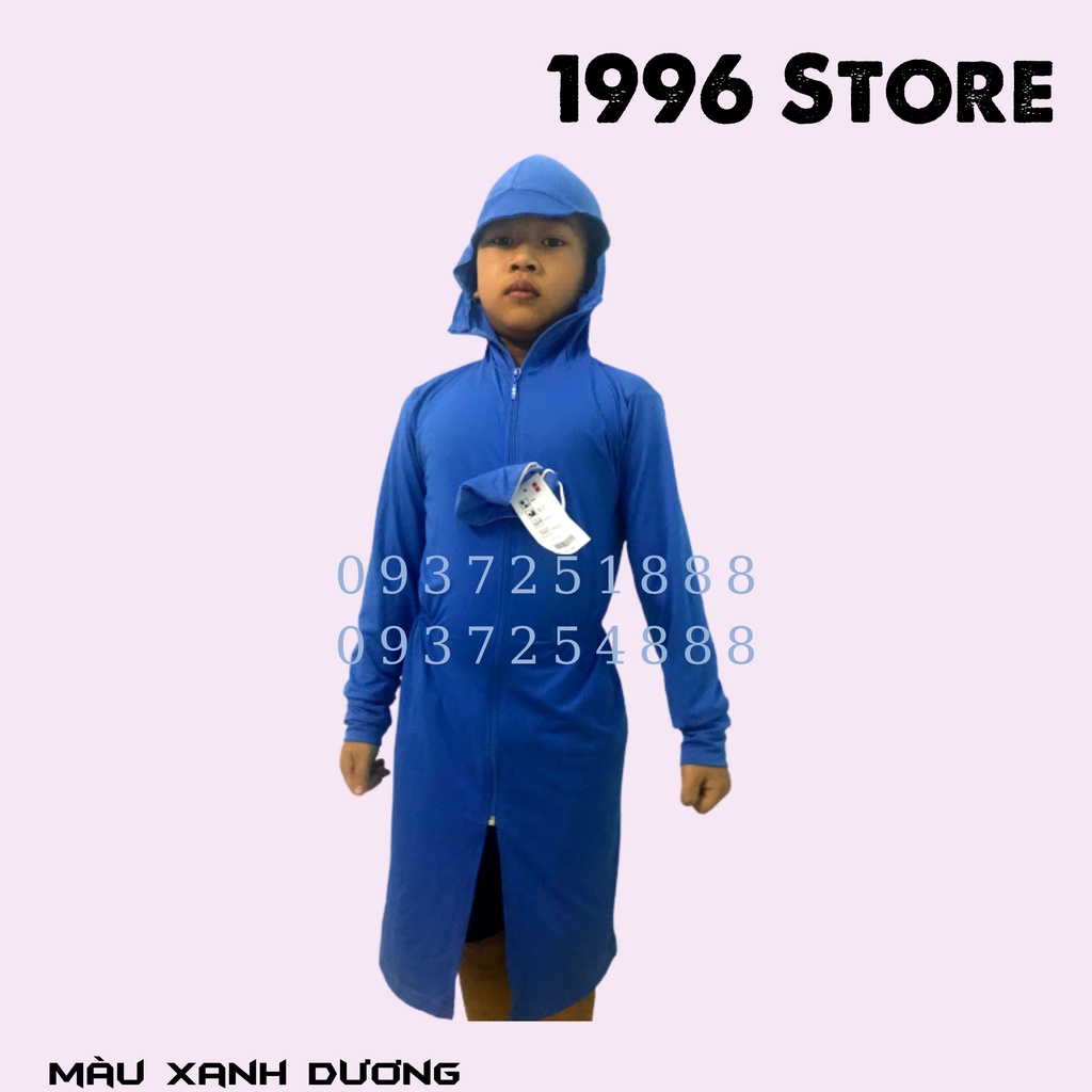 Áo choàng chống nắng trẻ em kim cương thân dài size 11-30kg | BigBuy360 - bigbuy360.vn