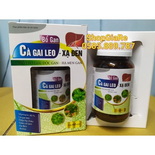 Bổ Gan Cà Gai Leo xạ đen  Giải Độc Rượu - Bảo Vệ Gan bổ gan mát gan, tăng cường chức năng gan